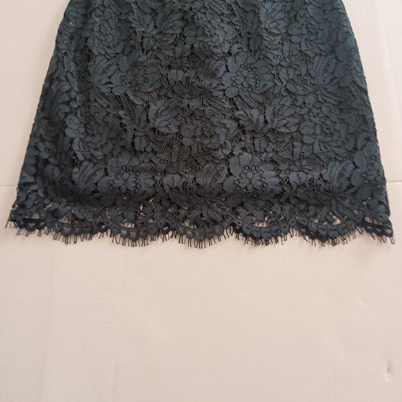 Banana Republic Women’s Blue Lace Sleeveless Sheath Dress Size 4P - Picture 7 of 13